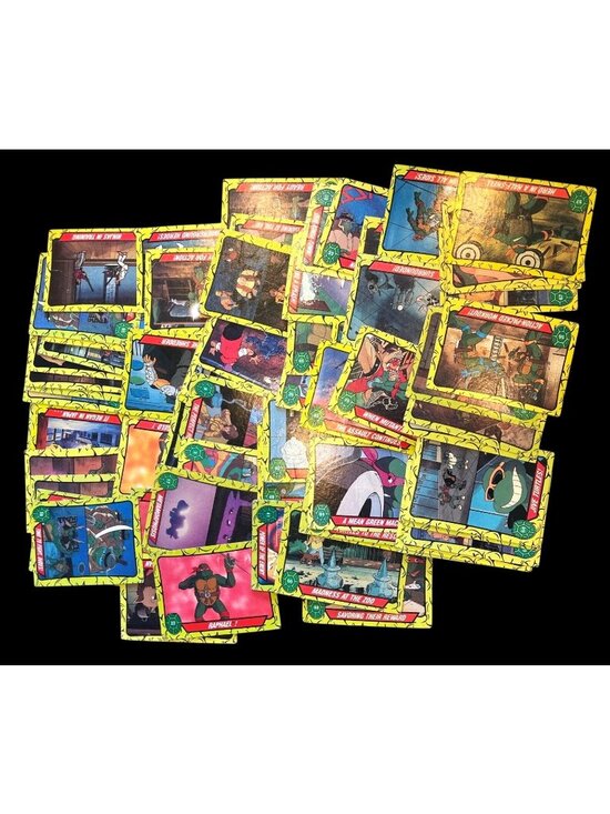 Topps Other - Teenage Mutant Ninja Turtles '90 Topps Cards Lot Of 77/88 Vtg Trading Cards Set